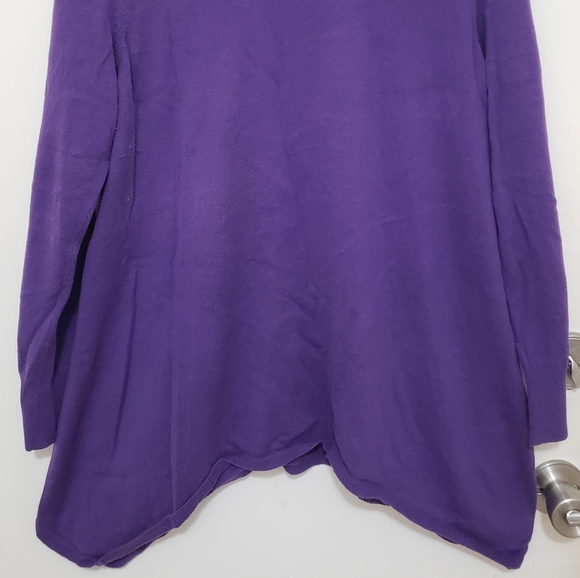 🍄2for15🍄 XL-1X Purple Flare Long Sleeve Top - Picture 4 of 4
